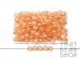 Acrylic Faceted 7mm Ball - Transparent Light Apricot with Rainbow Coating